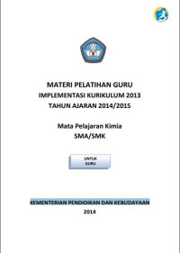 Modul Pelatihan Implementasi Kurikulum 2013 Mata Pelajaran Kimia